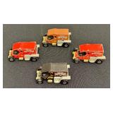 Set of 4 Vintage Hot Wheels T-Totaller Diecast Trucks