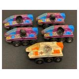 Set of 5 Vintage 1998 Hot Wheels Radar Rangers Diecast Vehicles