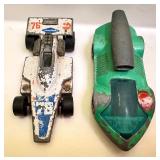 2 Vintage Hot Wheels Redlines Formula 5000 and Rocket Bye Baby Diecast Cars