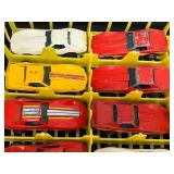 Set of 14 Vintage 1975 Hot Wheels Corvette Stingray Diecast Cars with Storage Tray