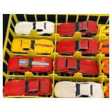 Set of 14 Vintage 1975 Hot Wheels Corvette Stingray Diecast Cars with Storage Tray