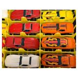 Set of 14 Vintage 1975 Hot Wheels Corvette Stingray Diecast Cars with Storage Tray