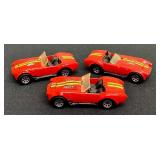 Set of 3 Vintage Hot Wheels Cobra Diecast Cars