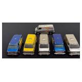 Set of 6 Vintage Hot Wheels Super Vans including Vintager Hot Wheels Paramedic Van