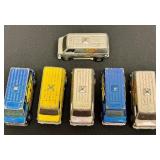 Set of 6 Vintage Hot Wheels Super Vans including Vintager Hot Wheels Paramedic Van