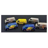 Set of 6 Vintage Hot Wheels Super Vans including Vintager Hot Wheels Paramedic Van