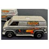 Set of 6 Vintage Hot Wheels Super Vans including Vintager Hot Wheels Paramedic Van