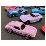 Lot of 13 Vintage Tootsie Toy Diecast Cars Assorted Colors