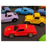 Lot of 13 Vintage Tootsie Toy Diecast Cars Assorted Colors