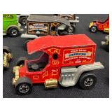 Lot of 9 Vintage A-Ok and T-Totaller Diecast Cars Assorted Colors