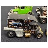 Lot of 9 Vintage A-Ok and T-Totaller Diecast Cars Assorted Colors