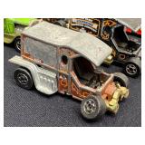 Lot of 9 Vintage A-Ok and T-Totaller Diecast Cars Assorted Colors