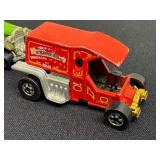 Lot of 9 Vintage A-Ok and T-Totaller Diecast Cars Assorted Colors