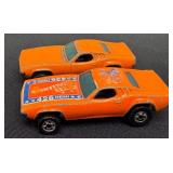 Pair of Vintage Hot Wheels Dixie Challenger Die-Cast Cars