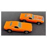 Pair of Vintage Hot Wheels Dixie Challenger Die-Cast Cars