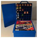 LR - Hot Wheels 48-Car Carrying Case with 20 Peterbilt Tanker Trucks and 1 Empty 48-Car Case