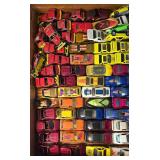 LR - 2 Flats of Loose Hot Wheels Diecast Cars Collection