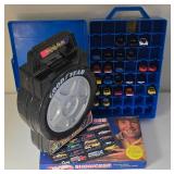 LR - Hot Wheels Showcase Set with 48-Car Carrying Case, Good Year Tire Case, Multiple Cars and Giftpack
