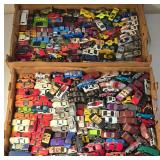LR - 2 Flats of Loose Hot Wheels Diecast Cars Collection