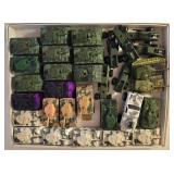 LR - Large Collection of Loose Used Hot Wheels Cars and Military Vehicles