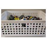 LR - Collection of Loose Used Hot Wheels Cars in Storage Bin