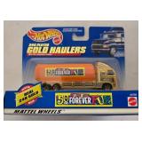 LR - Set of 5 Hot Wheels 24K Plated Gold Haulers Toys R Us 50th Anniversary Collectibles