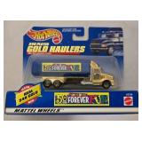 LR - Set of 5 Hot Wheels 24K Plated Gold Haulers Toys R Us 50th Anniversary Collectibles