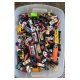 LR - Large Collection of Matchbox Diecast Cars in Storage Bin