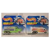 LR - Hot Wheels Haulers Die-Cast Vehicle Collection - 9 Factory-Sealed Packs