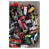 LR - Large Collection of Loose Used Hot Wheels Cars in Storage Bin