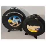 LR - Set of 5 Hot Wheels Tire-Shaped Carrying Cases and Revolving Car Dispenser