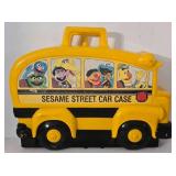 LR - Sesame Street and Race Car Die-Cast Vehicle Carrying Cases with 2 Hot Wheels Steering Wheel Toys