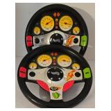 LR - Sesame Street and Race Car Die-Cast Vehicle Carrying Cases with 2 Hot Wheels Steering Wheel Toys