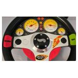 LR - Sesame Street and Race Car Die-Cast Vehicle Carrying Cases with 2 Hot Wheels Steering Wheel Toys