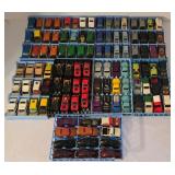LR - Collection of 91 Vintage Hot Wheels Diecast Cars in Storage Trays