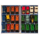 LR - Collection of 91 Vintage Hot Wheels Diecast Cars in Storage Trays