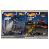LR - Collection of 6 Hot Wheels Action Pack Sets - Assorted Themes