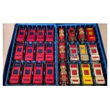 LR - Collection of Die-Cast Toy Cars in 48-Car Carrying Cases