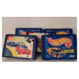 LR - Lot of 5 Hot Wheels 48 Car Carry Cases with Plastic Inserts