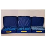 LR - Lot of 5 Hot Wheels 48 Car Carry Cases with Plastic Inserts