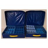 LR - Lot of 5 Hot Wheels 48 Car Carry Cases with Plastic Inserts