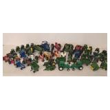 DR - Collection of Diecast Toy Tractors and Farm Implements