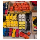 DR - Collection of Vintage Diecast Toy Trucks and Construction Vehicles
