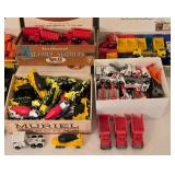 DR - Collection of Vintage Diecast Toy Trucks and Construction Vehicles
