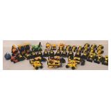 DR - Collection of Assorted Diecast and Plastic Construction Toy Vehicles