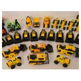 DR - Collection of Assorted Diecast and Plastic Construction Toy Vehicles