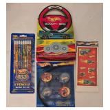 DR - Hot Wheels Collectibles Lot - Puzzle, Diecast Cars, Ornaments, Party Favors, and Stationery