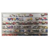 DR - Collection of 59 Die-Cast Toy Trucks and Cars with Display Case