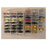 DR - Pair of Double-Sided Storage Cases with Hot Wheels Car Collection