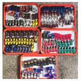 DR - Collection of Used Hot Wheels Cars and Race Cars - 4 Trays
